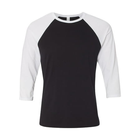 Bella + Canvas Unisex Three-Quarter Sleeve Baseball Tee