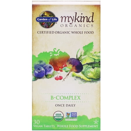 Garden of Life - mykind Organics B Complex Once Daily - 30 Vegetarian Tablets