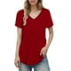 thumbnail image 1 of Camisa informal de manga corta para mujer - Top holgado con mezcla de rayón - Tallas S-XXXXXXL - Lavable a máquina, 1 of 5