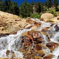 thumbnail image 2 of CafePress - Rushing Waterfall -  Round Wood Ornament 4", 2 of 2