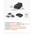 thumbnail image 6 of 30L Waterproof Motorcycle Tail Bag with Rain Cover Universal Fit Rear Rack Storage Backpack Shoulder Straps Black, 6 of 7