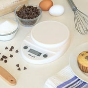 Escali Primo Digital Food Scale Multi-Functional Kitchen Scale and Baking Scale for Precise Weight Measuring and Portion Control, 8.5 x 6 x 1.5 inches, White