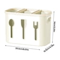 thumbnail image 4 of Nomeni Rack Chopstick Tube Wall Mounted Non Punching Chopstick Cage Kitchen Household Drain Chopstick Rack Three Layer Grid Chopstick Cage, 4 of 9