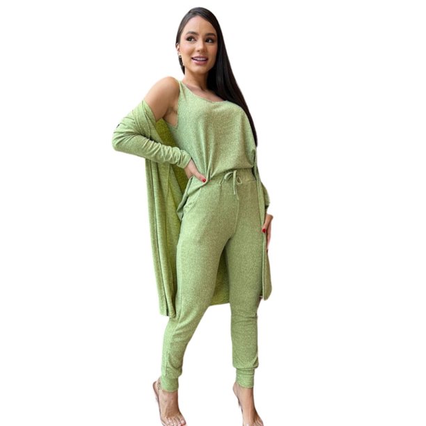 CONJUNTO FEMENINO 3 PIEZAS INVIERNO LANZINHA Deng Xun unisex