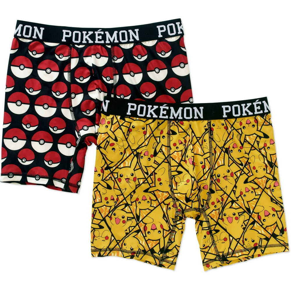Pokémon Men's Boxer Brief, 2 Pack