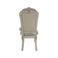 thumbnail image 2 of Acme Dresden Synthetic Leather & Bone White Finish Arm Chair (Set-2), 2 of 4