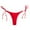 Red, variant on GEWSEY Women's Thong Bikini Bottom Tie Side String Bikini Bottoms for Women Red, M