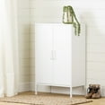 thumbnail image 2 of South Shore Crea, Contemporary Metal 2-Door Accent Cabinet, Pure White, 2 of 12