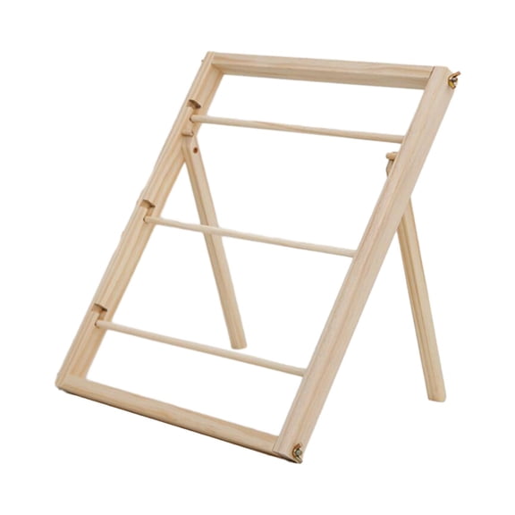 Wooden Ribbon Organizer Holder Dispenser Ribbon Spool Rack Display Rack Ribbon Stand for Cake Shops Crafts Room Floor Standing