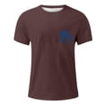 thumbnail image 3 of Sngxgn T-Shirt Summer Top Print Vintage Casual Short Sleeve T-Shirt(,L), 3 of 4