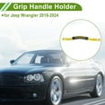 thumbnail image 3 of Mangos de agarre del roll bar Unique Bargains para Jeep Wrangler 2018-2032 Soporte de agarre Nylon Plástico Negro Amarillo 4 Pcs, 3 of 6
