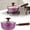 Purple 18x14, variant on DUOYOU Pure Titanium Saucepan Non Stick Soup Pot with Lid Pour Spouts Small Cooking Pot Blue