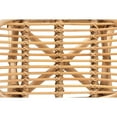 thumbnail image 6 of Baxton Studio Elgon Modern Bohemian Natural Brown Rattan Footstool, 6 of 7