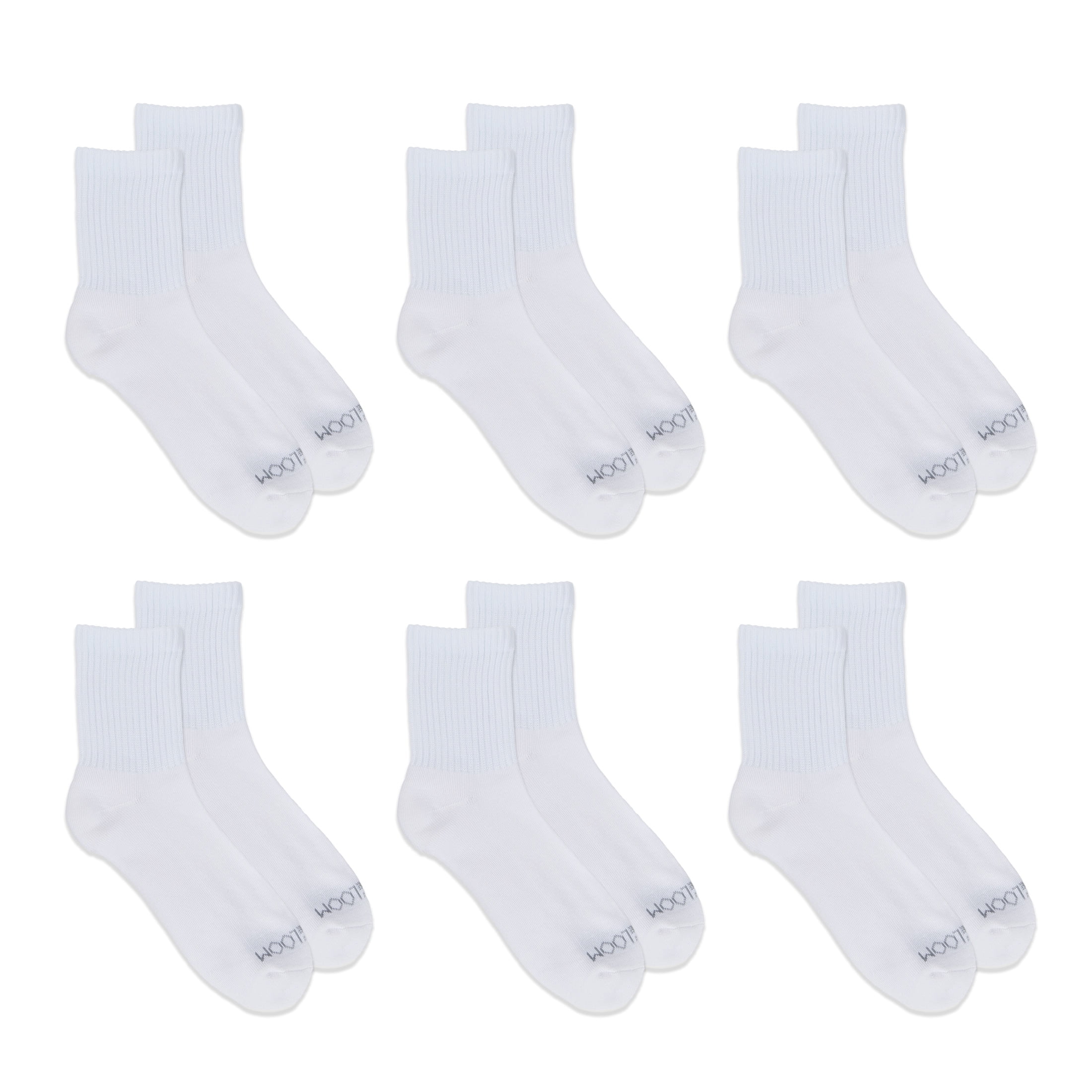 Fruit of the Loom All Day Comfort Women's Socks, Sizes 4-12, 6-Pack
