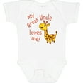 thumbnail image 3 of Inktastic My Great Uncle Loves Me- Cute Giraffe Boys or Girls Baby Bodysuit, 3 of 5
