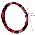 thumbnail image 4 of Print Car Wheel Covers Steering Wheel Cover 14.5 Inch Printing PVC Leather Auto Accessories, 4 of 6