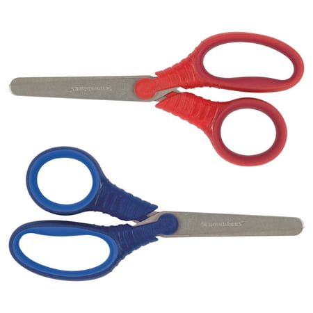 Fiskars 5 Inch Softgrip Kids Scissors, Blunt Tip, 2