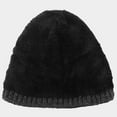 thumbnail image 5 of Dyfzdhu Women Saitn Lined Knit Hat Acrylic Winter Hats for Men Silk Soft Slouchy Warm Cuffed Black, 5 of 7