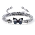 thumbnail image 4 of Bracelet Ajustable Tressé Papillon Charme Lot Cadeau Parfait B7 R4W6, 4 of 8