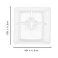 thumbnail image 2 of KAKOWELY 10pcs Key Mechanical Keyboard Accessory Keycap Transparent Keyboard Key Protector,0.59"X0.59"X0.47", 2 of 4