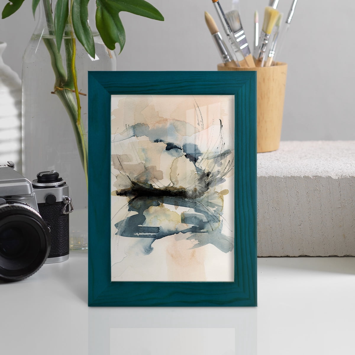 Winter Shoal I - Framed Print w/glass - Ocean Blue