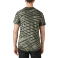 thumbnail image 2 of Ma Croix Mens Lightweight Hipster Urban Round Hemline Multicolor Tie Dye T Shirt, 2 of 6