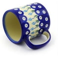 thumbnail image 2 of Polish Pottery 11 oz Mug (Floral Peacock Theme) Hand Painted in Boleslawiec, Poland + Certificate of Authenticity, 2 of 6
