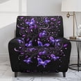 thumbnail image 2 of Yuyamidu Butterfly Reclining Chair Covers 4 Pieces Soft Recliner Sofa Slipcovers with Pocket Comfortable Lazyboy Covers Couch Chair Cover for Living Room Gift for Holiday, 2 of 8