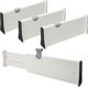thumbnail image 1 of Tabiques modulares de cajones de plástico (juego de 4 piezas), tabiques de cajones ampliables, adecuados para cocinas, baños, armarios y cómodas, 1 of 5