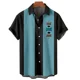 thumbnail image 3 of Camisa de hombre con estampado de flamencos, informal, con estampado 3D, con botones de solapa, para verano, estilo hawaiano, informal, tallas S a 5XL, 3 of 5