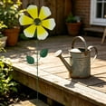 thumbnail image 4 of Metal Flowers for Outside Iron Garden Stakes Decorative with Rotating Petals, 22.84 Inches Tall for Courtyard Yard Ornament, 4 of 6