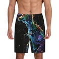 thumbnail image 1 of Fotbe colorful flames dinosaur Pantalones Cortos de Pijama para Hombre, Ropa de Dormir, Pantalones de Pijama Cortos para Hombre-3X-Large, 1 of 6