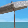 thumbnail image 5 of SAFAVIEH Copen 6.5' Beach Patio Umbrella, White/Navy, 5 of 6