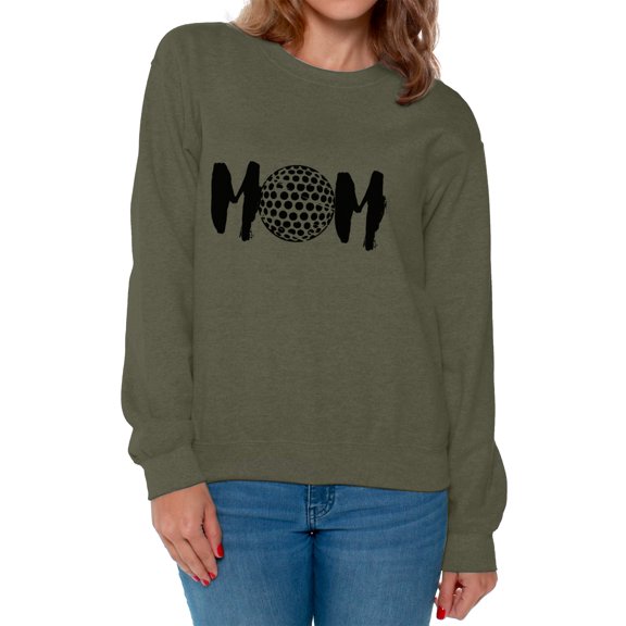 Awkward Styles Women's Golf MOM Mother's Day Graphic Sweatshirt Tops Black Sport Mom Gift Idea
