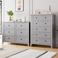 thumbnail image 4 of EDTara Commode en Bois à 5 Tiroirs, Commode avec Poignées en Métal pour Chambre, Garde-Robe, Couloir, 4 of 8