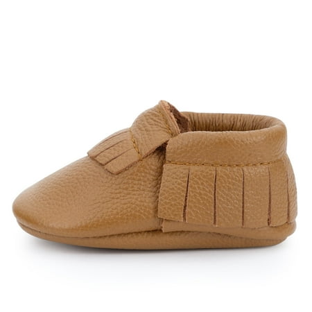 - Classic Brown Baby Moccasins - US 9.5 (3-4 Years; 6.25