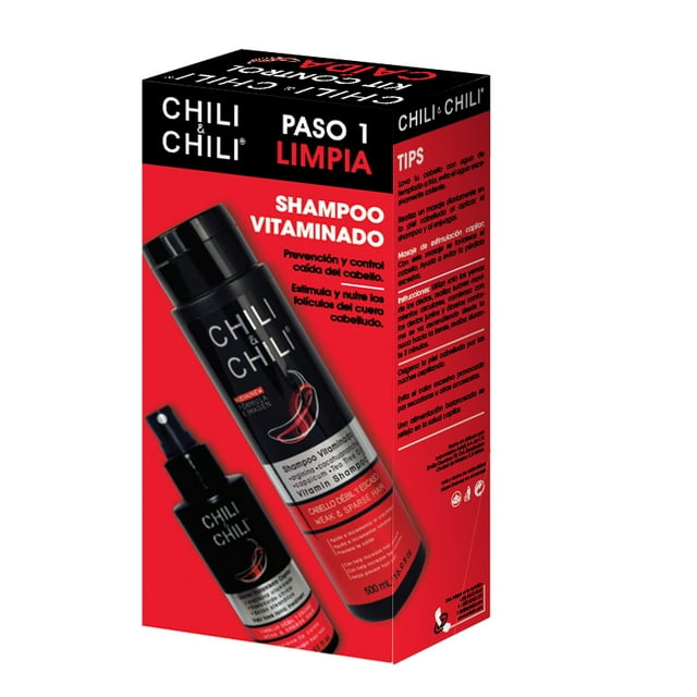 Chili & Chili Duo Pack Tratamiento capilar Chili & Chili Shampoo Black Arginina 500 ml + Tratamiento capilar 125 ml