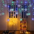 thumbnail image 2 of Luz De Cortina Led, 8 Modos, Luces De Cadena Para Bodas, Navidad, Dormitorio, Sala De Estar, Ventana, Jardín, Patio, Pérgola Color 4 Metros Corrugados (19 H, 2 of 2