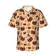 thumbnail image 1 of Fotbe Thanksgiving Turkey and Pumpkin Camisa Hawaiana para Hombre Unisex – Camisa Casual de Verano con Botones de Manga Corta de Algodón y Lino,X-Large, 1 of 7