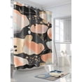 thumbnail image 3 of Shower Curtains Abstract Pink Gold Black Bath Curtain Modern Art Waterproof Bathroom Shower Curtain Set with Hooks Decoration 72 x 84 Inches, 3 of 7