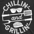 thumbnail image 2 of Mens Chillin and Grillin T Shirt Funny Outdoor Summer BBQ Tee for Guys Graphic Tees, 2 of 9