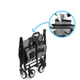 Chariot Multifonctions INTEXCA Mini Pliable pour le Shopping, le Voyage - Gris – image 4 sur 6