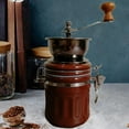 thumbnail image 3 of Burr Grinder Coffee Mill Portable Coffee Beans Grinder for Press over Office brown, 3 of 8