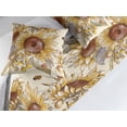 thumbnail image 2 of Floral Bed Runner Set, Summer Bloom Sunflower Pattern with Bees and Ladybugs Vintage Art, Decorative Bedding Scarf & 2 Pillow Shams for Hotels Homes, King, Chocolate Mustard and Cream, by Ambesonne, 2 of 3