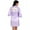 Purple, variant on LYMAYTER Women's Wedding Party Robe Short Rose Gold Satin Bride Bridesmaid Dressing Robe S-XXL