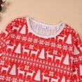 thumbnail image 4 of Pyjamas Assortis Parent-Enfant Tenues de Noël Patchwork à Carreaux Imprimés Vêtements de Maison Col Rond Manches Longues Pyjamas Ensemble Deux Pièces Maman Ensembles de Noël Pyjamas Famille en Liquidation, 4 of 9