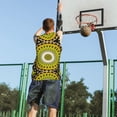 thumbnail image 5 of Sikiie Yellow Mandala Basketball Jersey Reversible Men's Mesh Athletic Sports Shirts Training Practice S-4XLMedium, 5 of 6