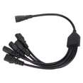 thumbnail image 4 of UPS PDU C14 a 5 X C13 Cable adaptador de corriente macho a hembra 10A 250V Y Cable adaptador de corriente divisor 1.6ft, 4 of 8