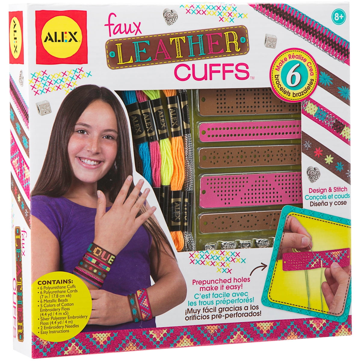 FAUX LEATHER CUFFS - FRENCH