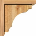 thumbnail image 3 of 8"W x 10"D x 10"H Pescadero Rough Sawn Corbel w/Backplate, Western Red Cedar, 3 of 9
